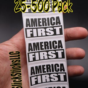 AMERICA FIRST Aufkleber 25-500 Pack Etiketten Aufkleber Aufkleber 4