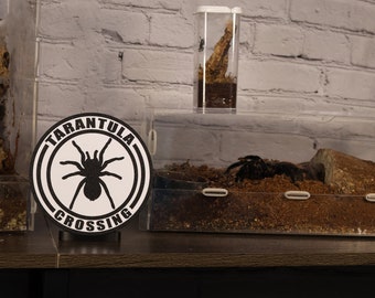 TARANTULA CROSSING 3d printed shelf wall decor sign