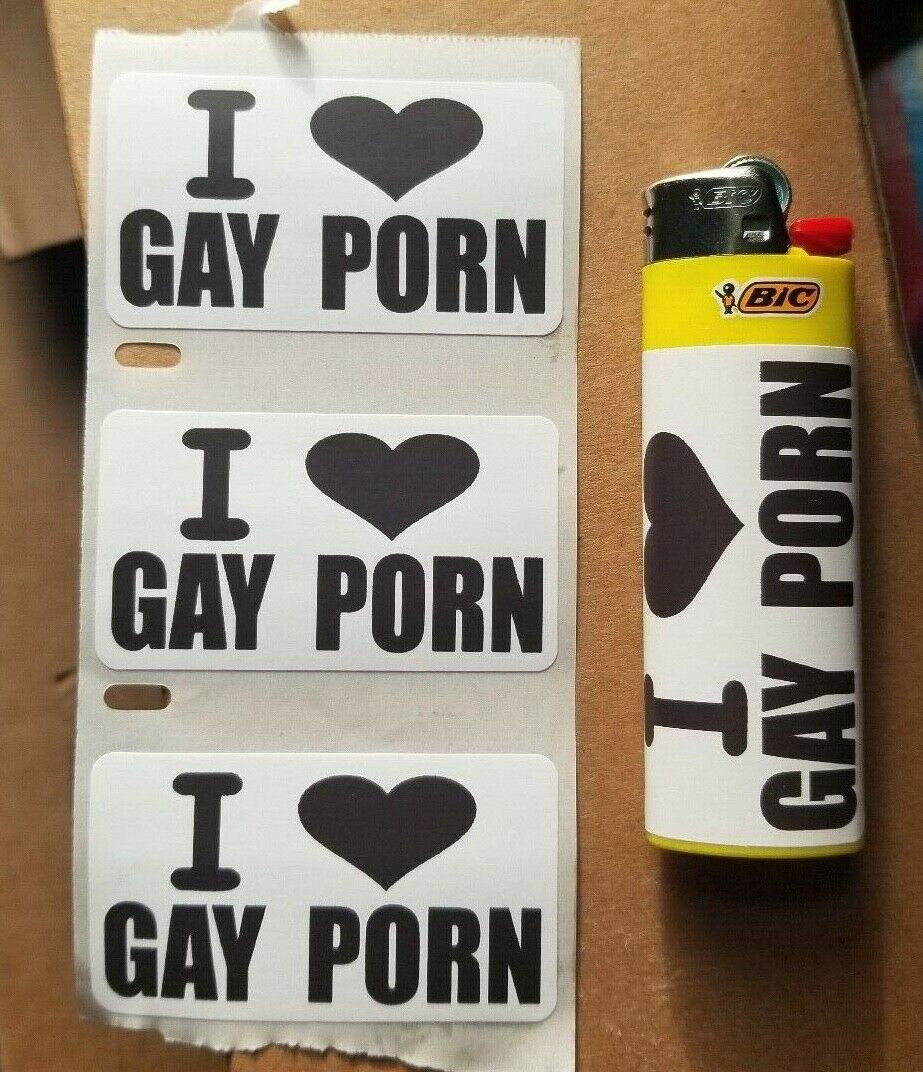 I LOVE GAY PORN Stickers 25-1000 Pack Gag Sticker Gay Pride - Etsy Canada
