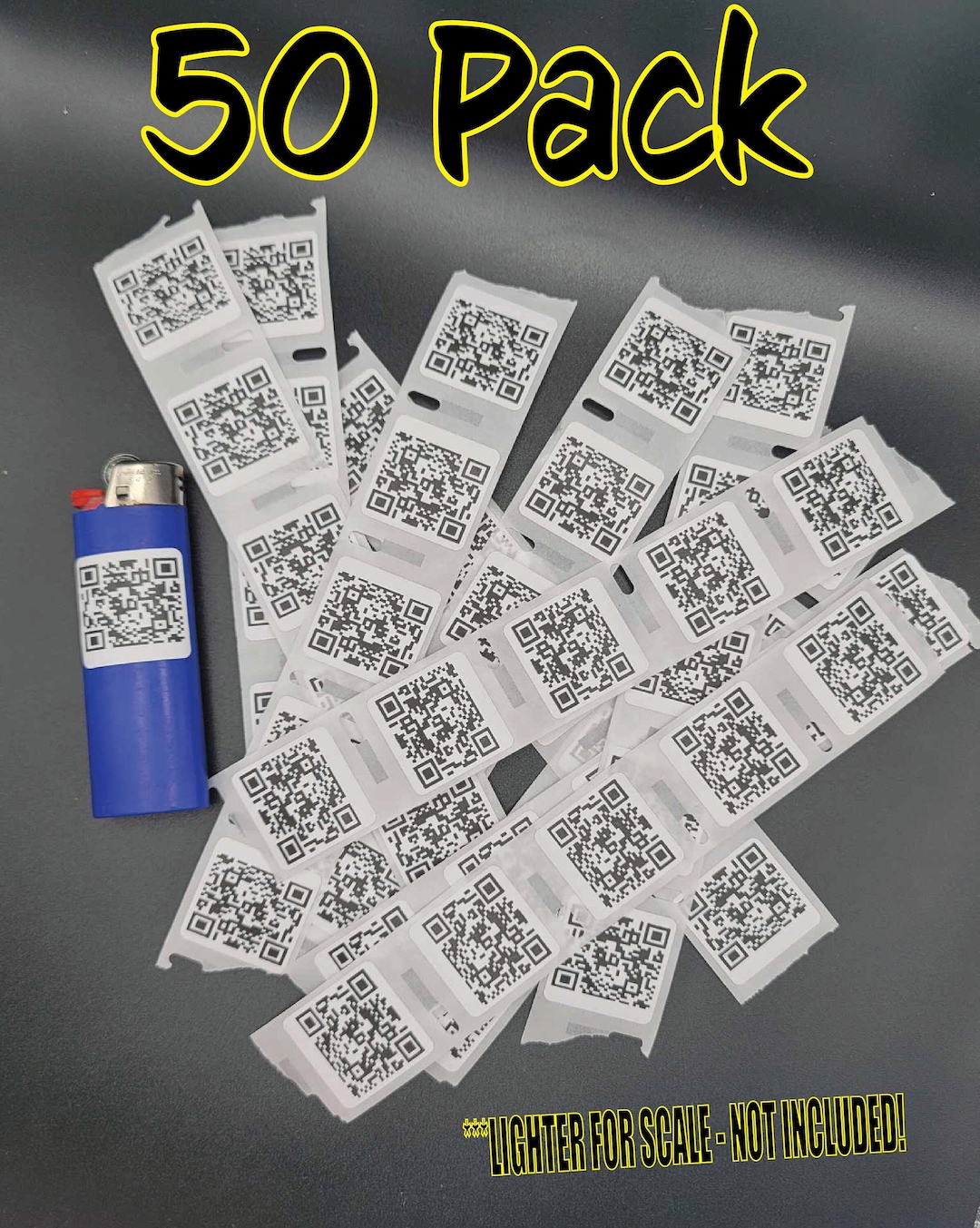 50PCS RICK ROLL MINI Qr Code Stickers Labels Bulk Lot Never Gonna ...