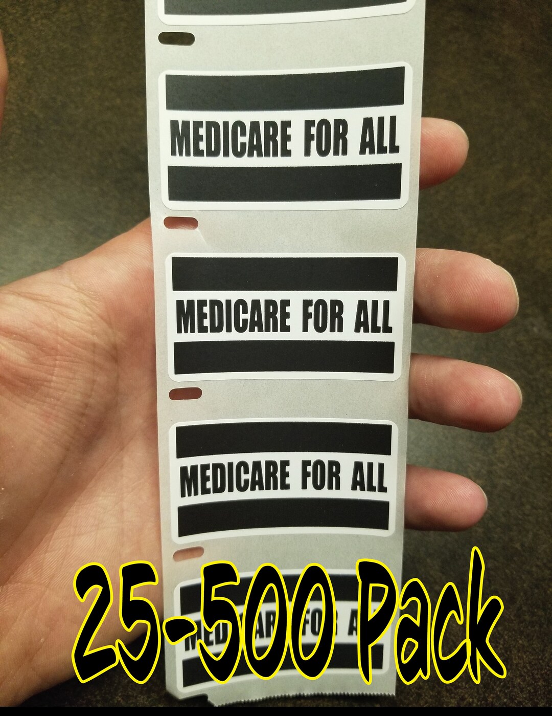 Medicare for ALL Stickers 25500 Pack Sticker Universal Health Care