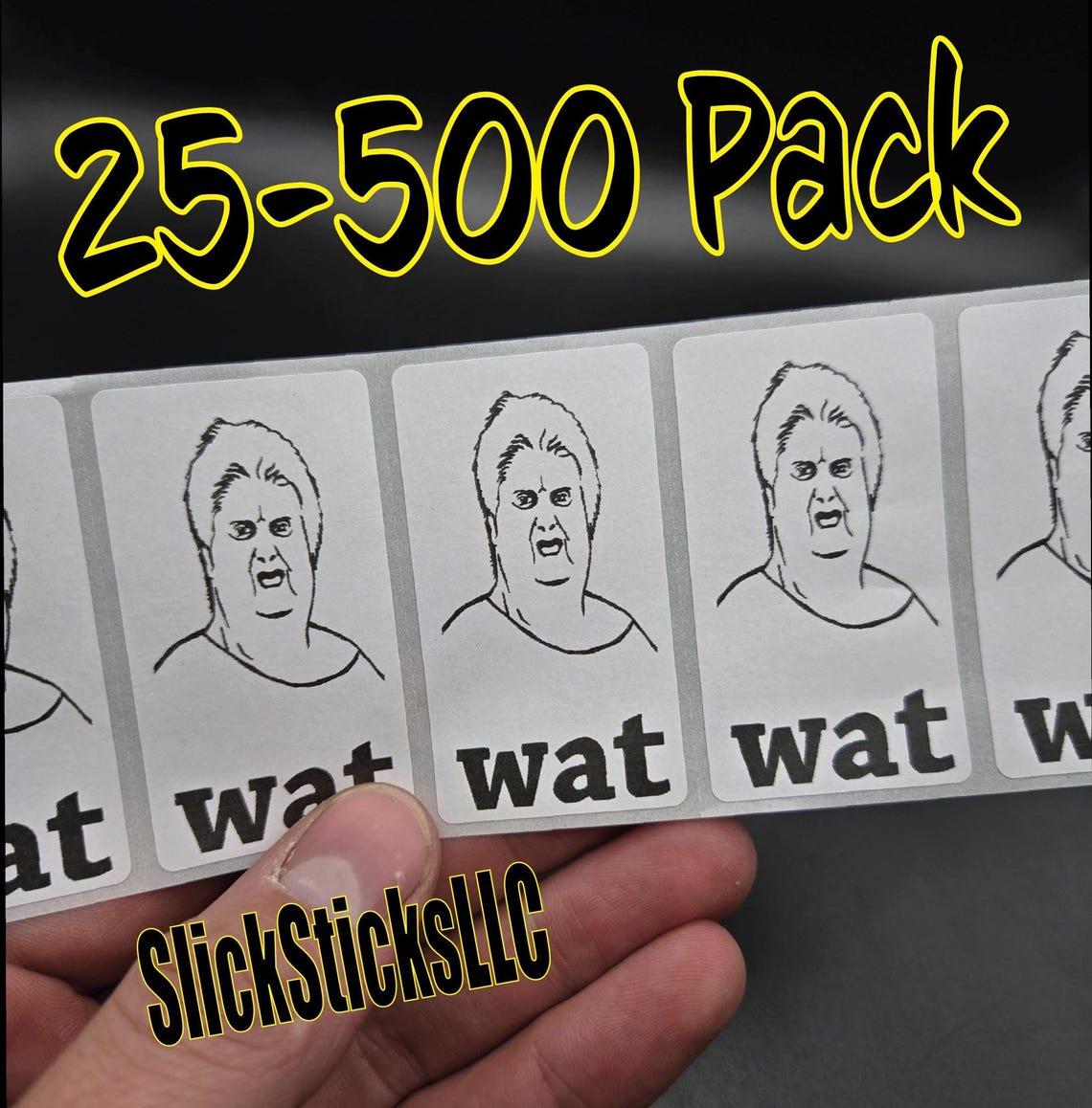 Wat Sticker WAT LADY 25-500 Pack Meme Sticker Decal Funny Gag Prank Stickers ...