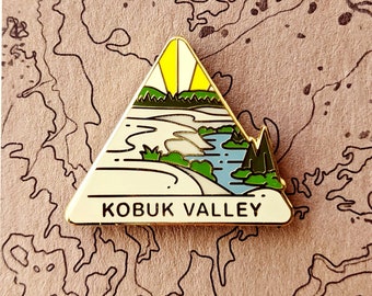 Kobuk Valley National Park Hard Enamel Pin | National Park Lapel Pin Collection - Accessories Gift for Outdoorsy and Nature Hiking Lovers