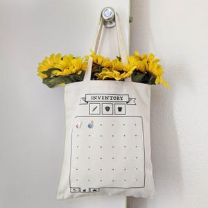 Inventory Pin Collection Display Canvas Tote Bag