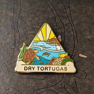 Dry Tortugas National Park Hard Enamel Pin | National Park Lapel Pin Collection - Accessories Gift for Outdoorsy and Nature Hiking Lovers