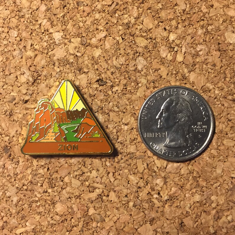 Zion National Park Hard Enamel Pin National Park Lapel Pin Etsy