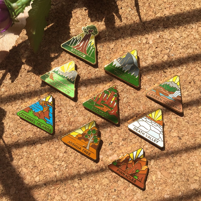 SECONDS SALE National Park Enamel Pins National Park Lapel | Etsy