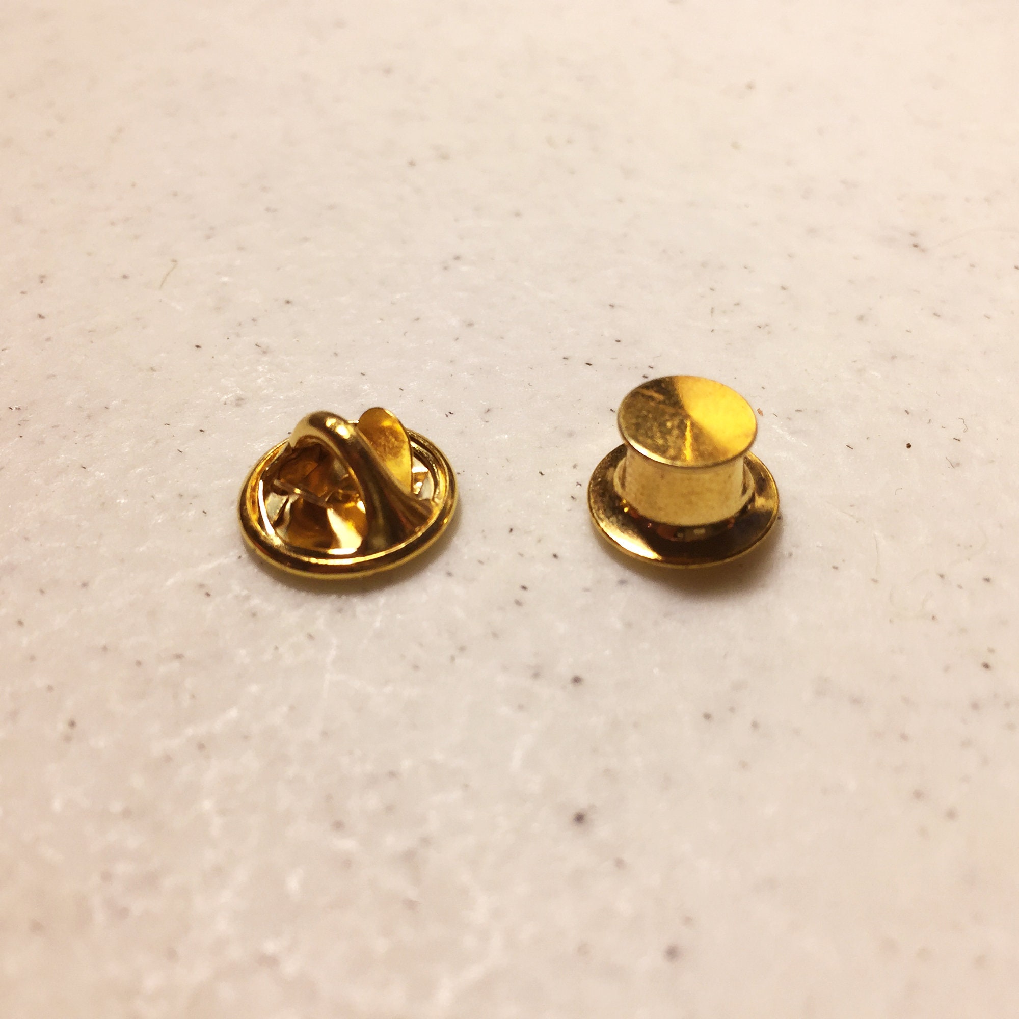5-pack Pin Backings for Enamel Pins - Gold Butterfly Clasps or Gold ...