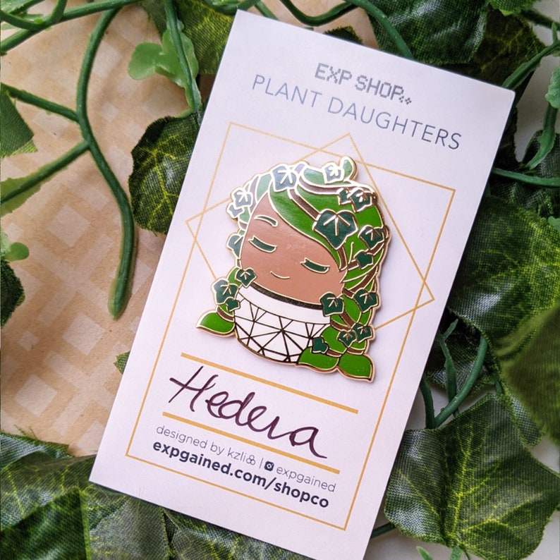 Cute Plant Girls-Gift for Plant Lovers Moms Plant Daughter Hard Enamel Pins Dads Parents