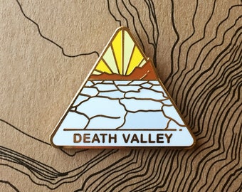 Death Valley National Park Hard Enamel Pin | National Park Lapel Pin Collection - Accessories Gift for Outdoorsy and Nature Hiking Lovers