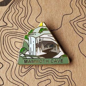 Mammoth Cave National Park Hard Enamel Pin | National Park Pin Collection - Accessories Gift for Outdoorsy & Nature Hiking Lovers