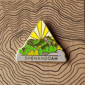 Shenandoah National Park Hard Enamel Pin | National Park Pin Collection - Accessories Gift for Outdoorsy & Nature Hiking Lovers