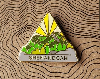 Shenandoah National Park Hard Enamel Pin | National Park Pin Collection - Accessories Gift for Outdoorsy & Nature Hiking Lovers