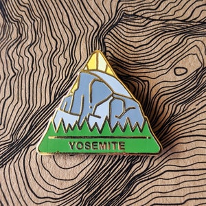 Yosemite National Park Hard Enamel Pin | National Park Lapel Pin Collection - Accessories Gift for Outdoorsy and Nature Hiking Lovers