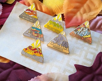 Limited Autumn National Park Hard Enamel Pins | National Park Lapel Pin Collection - Accessories Gift for Outdoorsy and Nature Hiking Lovers