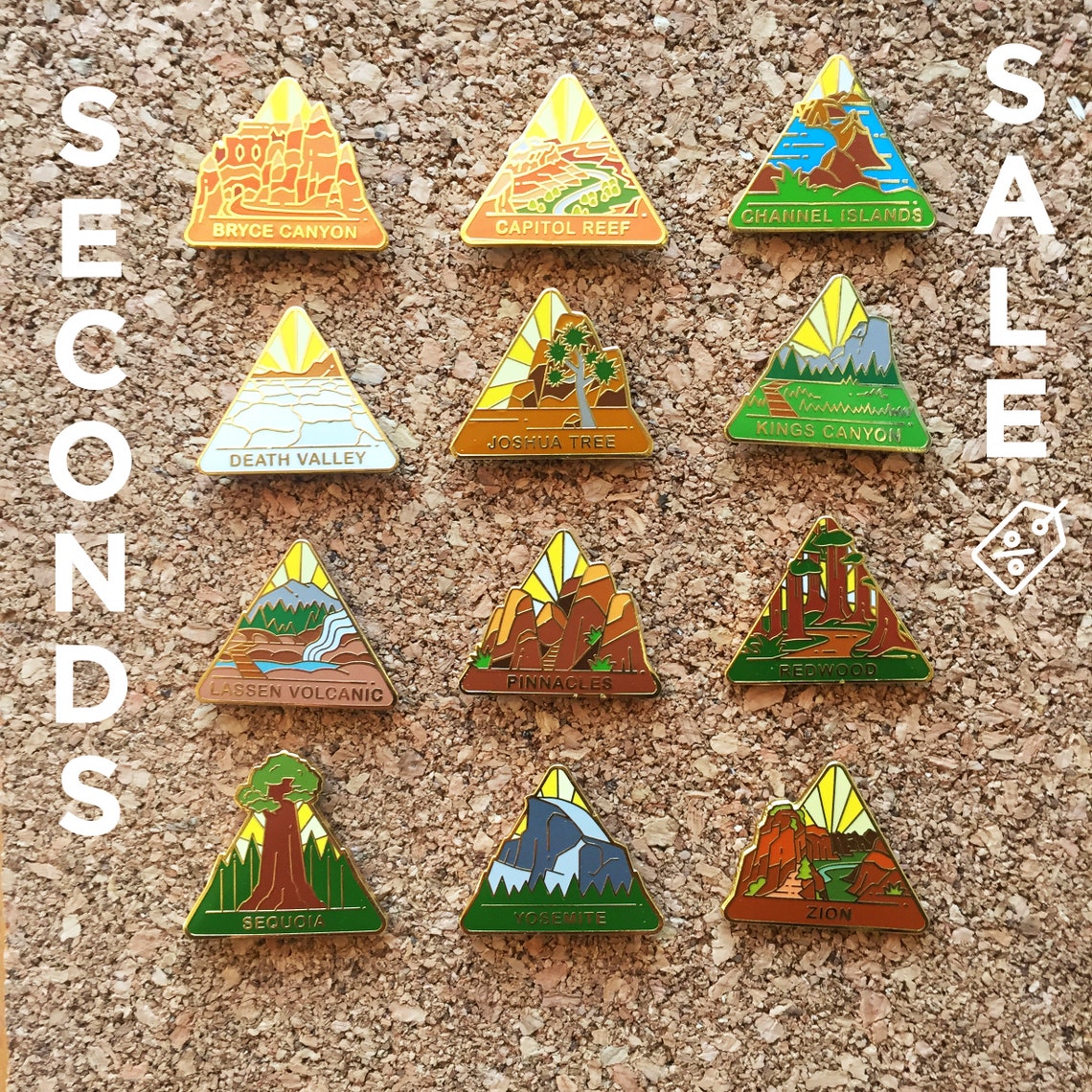 SECONDS SALE National Park Enamel Pins National Park Lapel Etsy