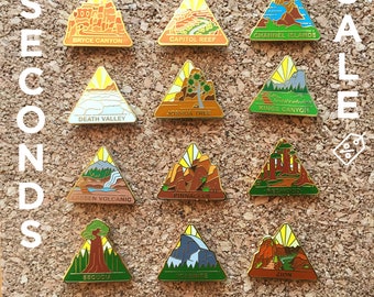 SECONDS SALE National Park Enamel Pins | National Park Lapel Pin Collection - Accessories Gift for Outdoorsy and Nature Hiking Lovers
