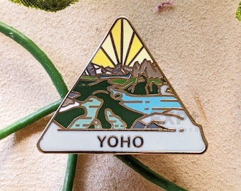 Yoho Canadian National Park Hard Enamel Pin | National Park Lapel Pin Collection-Gift for Outdoorsy and Nature Hiking Lovers