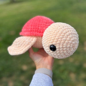 CUSTOM Color Soft Crochet Plushie Stuffed Sea Turtle Amigurumi|Crochet Sea Turtle Gift Idea