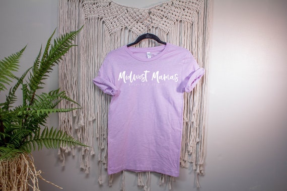 Bella Canvas 3001 Cvc Heather Prism Lilac Boho T Shirt Mockup Etsy