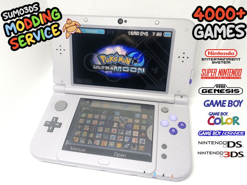 Sumo3DS Nintendo 2DS/3DS Modding Service Over 4000 Games Etsy
