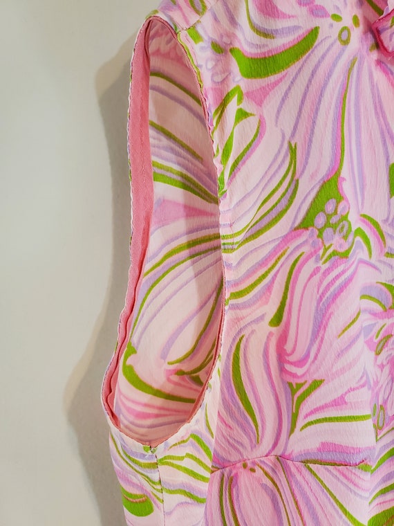 Vintage Handmade Silk Dress - image 8