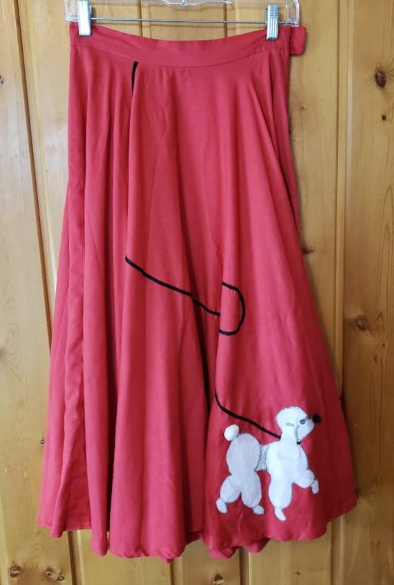 Vintage 50s Handmade Poodle Skirt