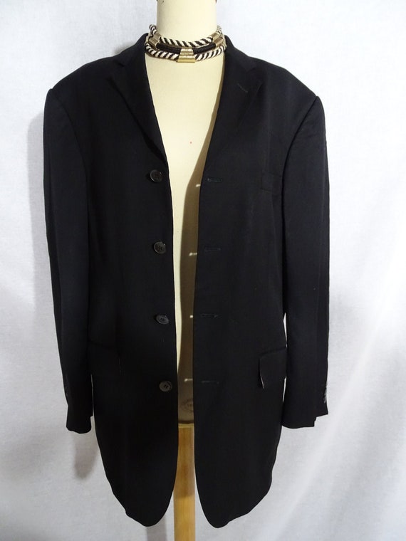 Courrèges vintage black suit jacket, men - image 1