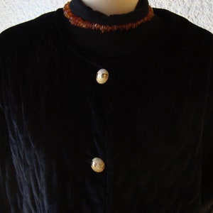 Veste courte matelassée col montant - S
