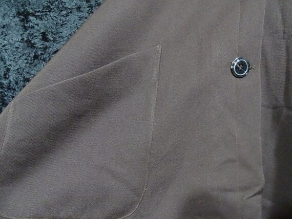Vintage brown cape, long sleeves, 60s/70s. - image 7