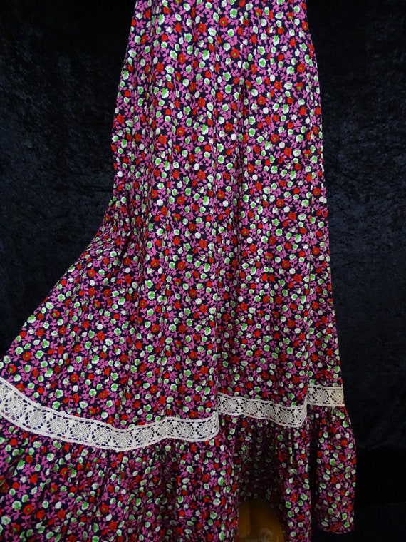Magnifique robe longue prairie vintage, faite à l… - image 3