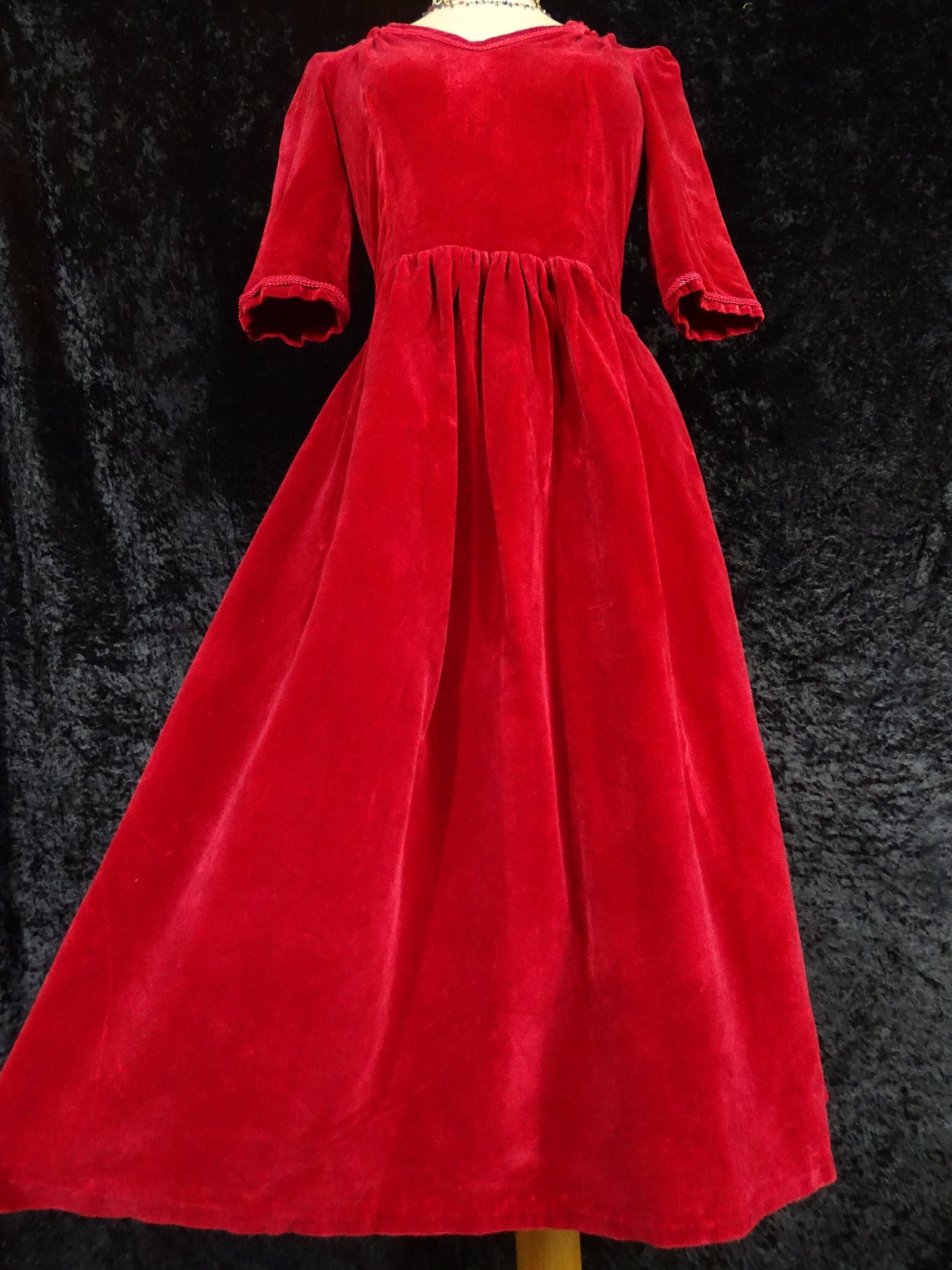 open lace back dress Vintage Laura Ashley Black and Red Strapless Cocktail Dress • Velvet L –  Top Notch Vintage main image 0