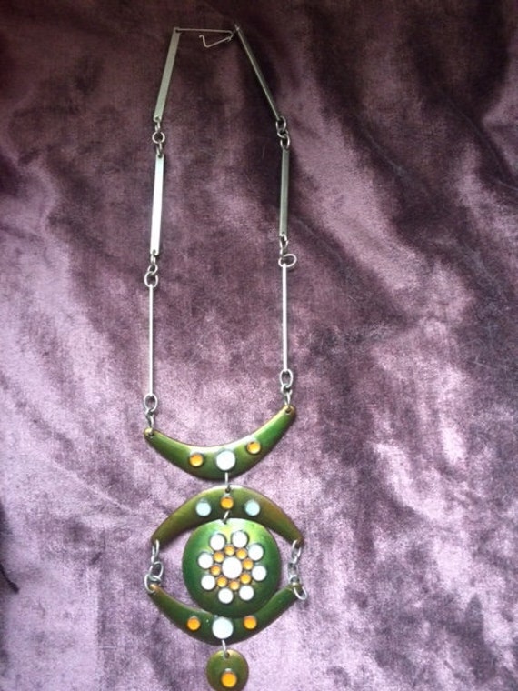 Collier Chaîne En Laiton Vintage - Occasion, Style Brut, Couleur Dorée