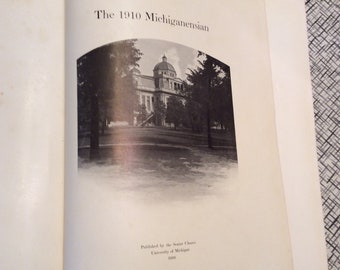 Saludo al Anuario Victors Michiganensian College 1910