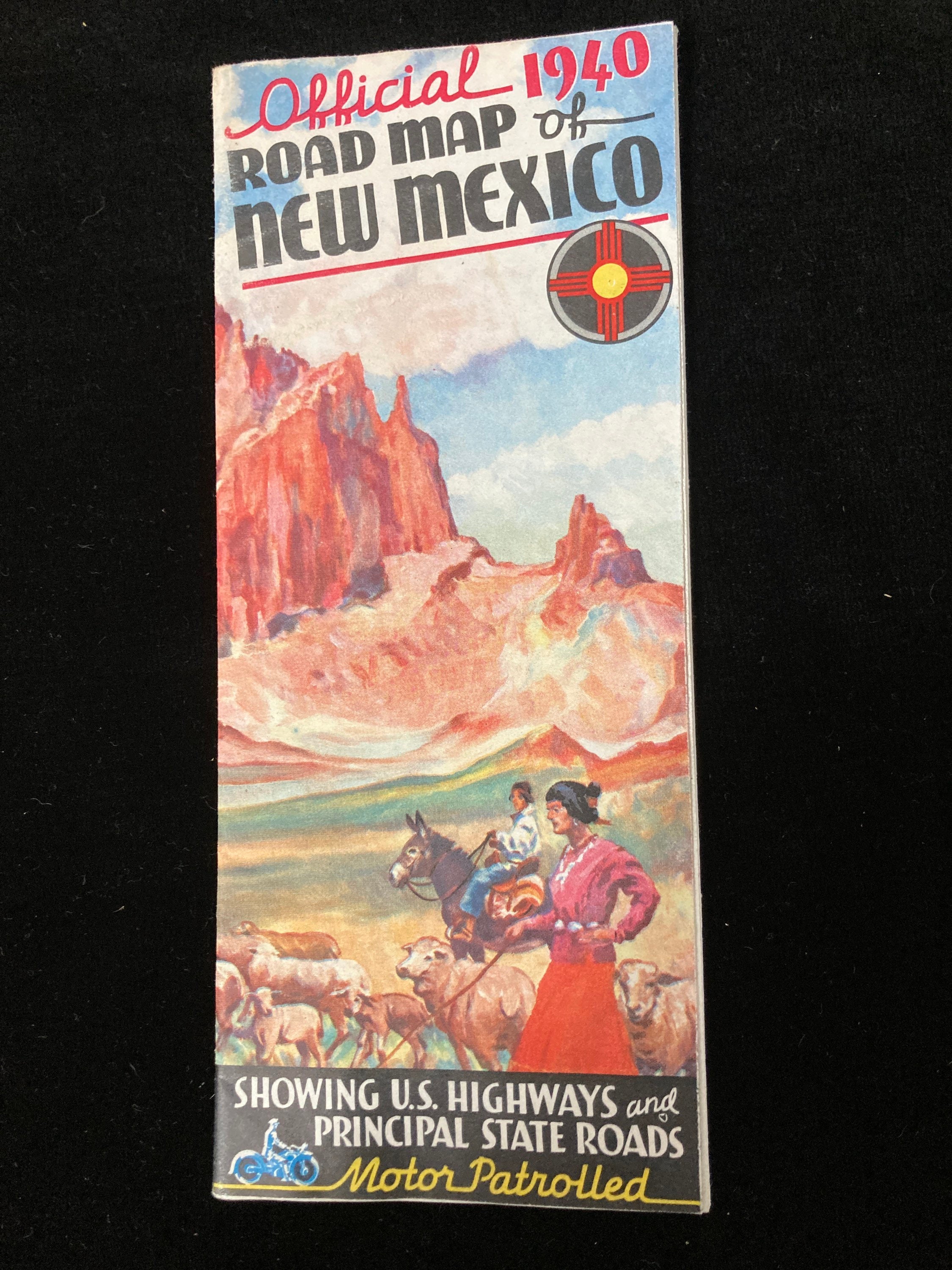 Official 1940 Road Map of New Mexico Etsy