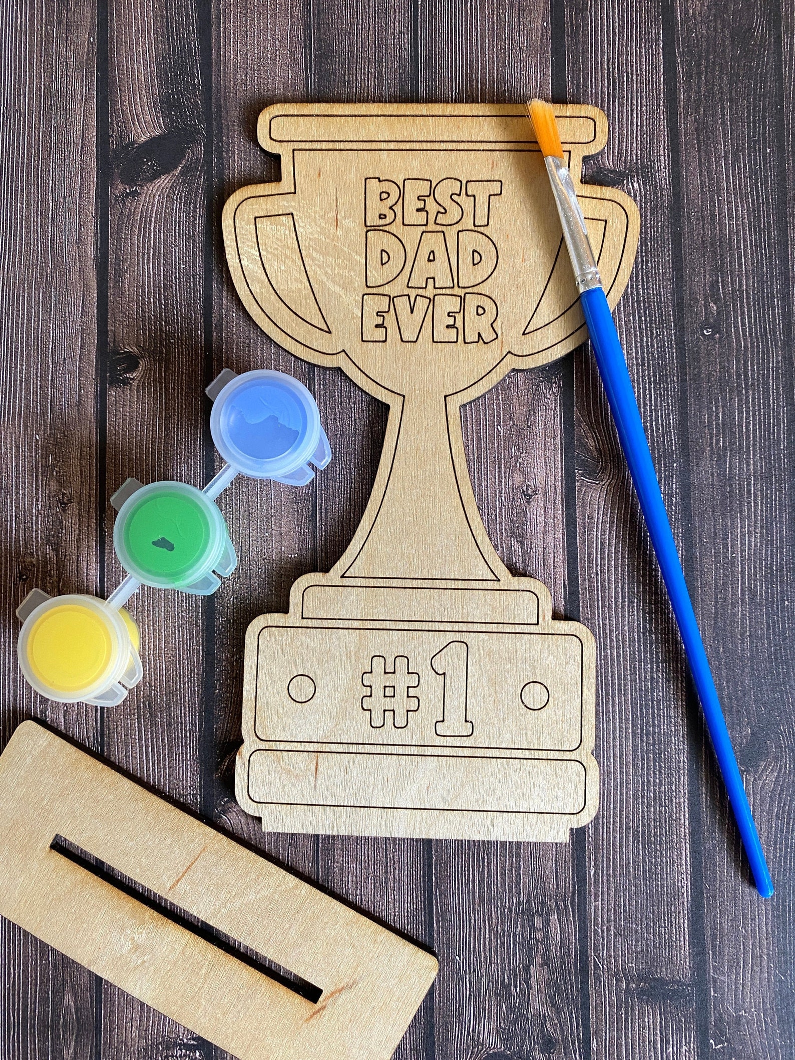 DIY Best Dad Ever Trophy Paint Kit