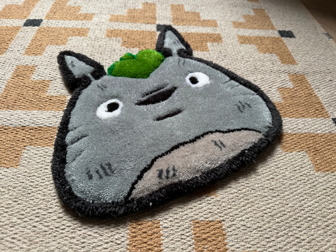 Little Woolen Totoro Head Rug From My Neighbor Totoro - Tonari No ...