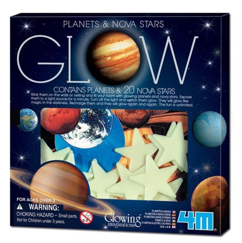 Planets /& Nova Stars Glow 4M Kit By Toysmith