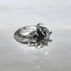 Delicate and Subtle Star-shaped Ring Handmade Spiky Star Ring Melted ...