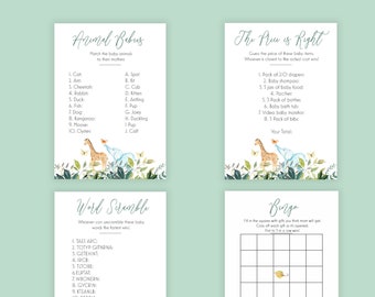 Safari Theme Baby Shower Games | Virtual Baby Shower Games | Printable