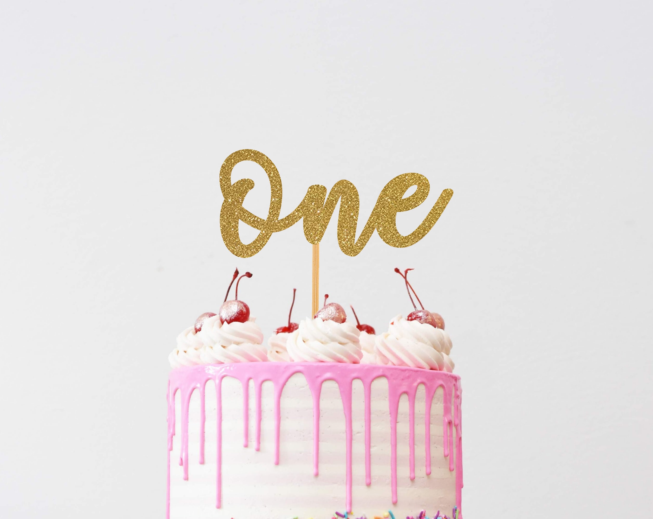 G-LOVELY'S 6-teiliger Gänseblümchen Cake Topper – Gelb & Silber, Für Geburtstagskuchen & Cupcakes