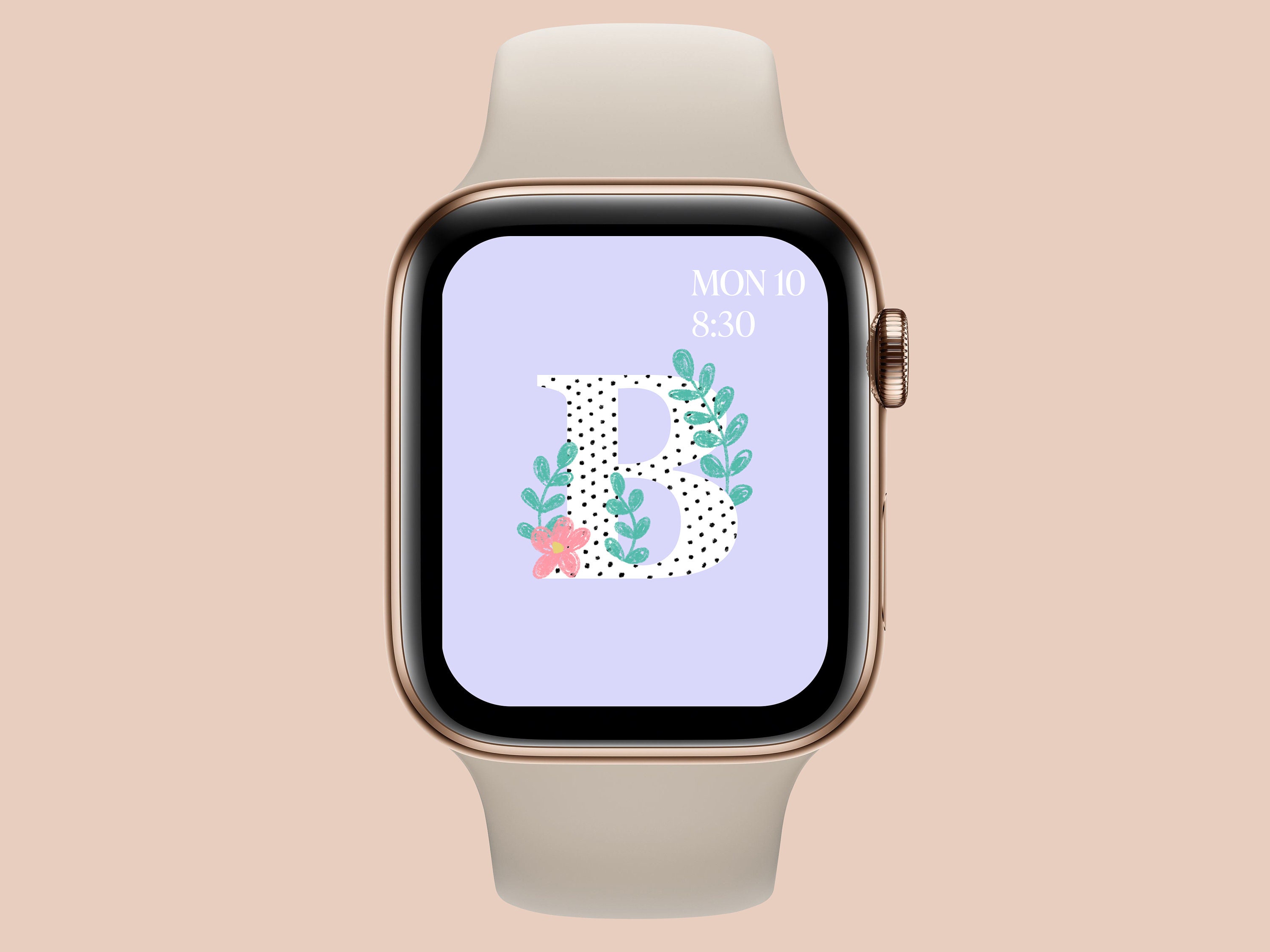 Monogramma B Apple Watch Wallpaper / Sfondo | Etsy Italia