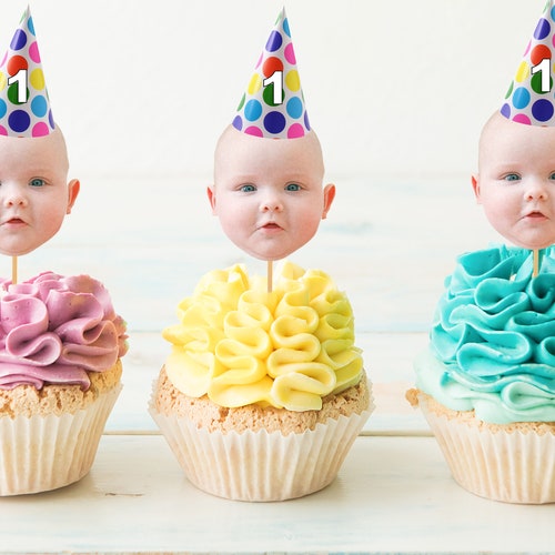 Custom Photo Cupcake Toppers Etsy Canada