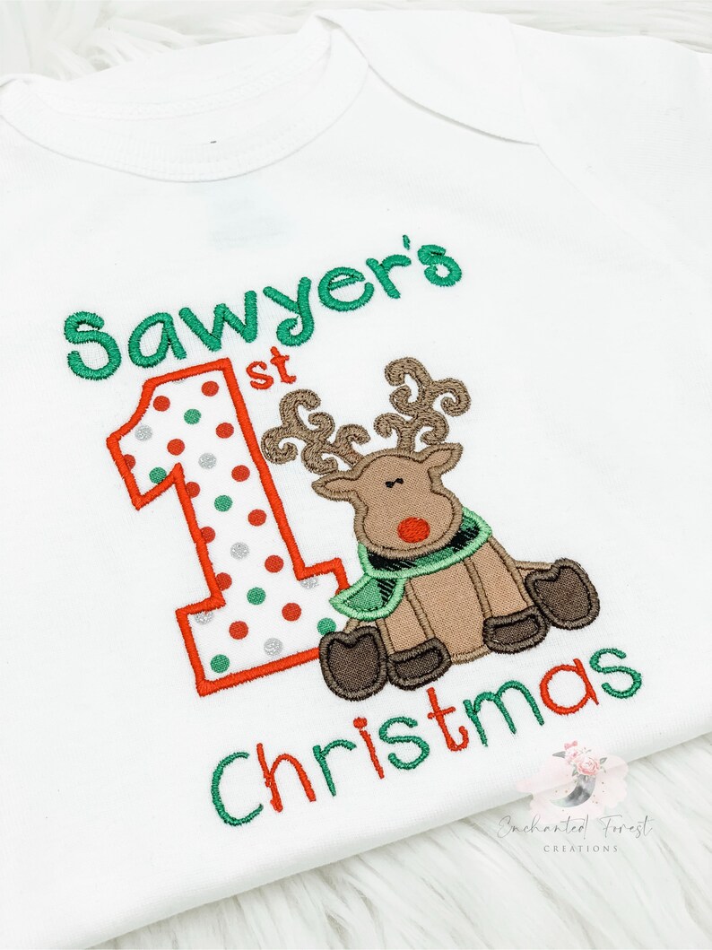baby first christmas shirt