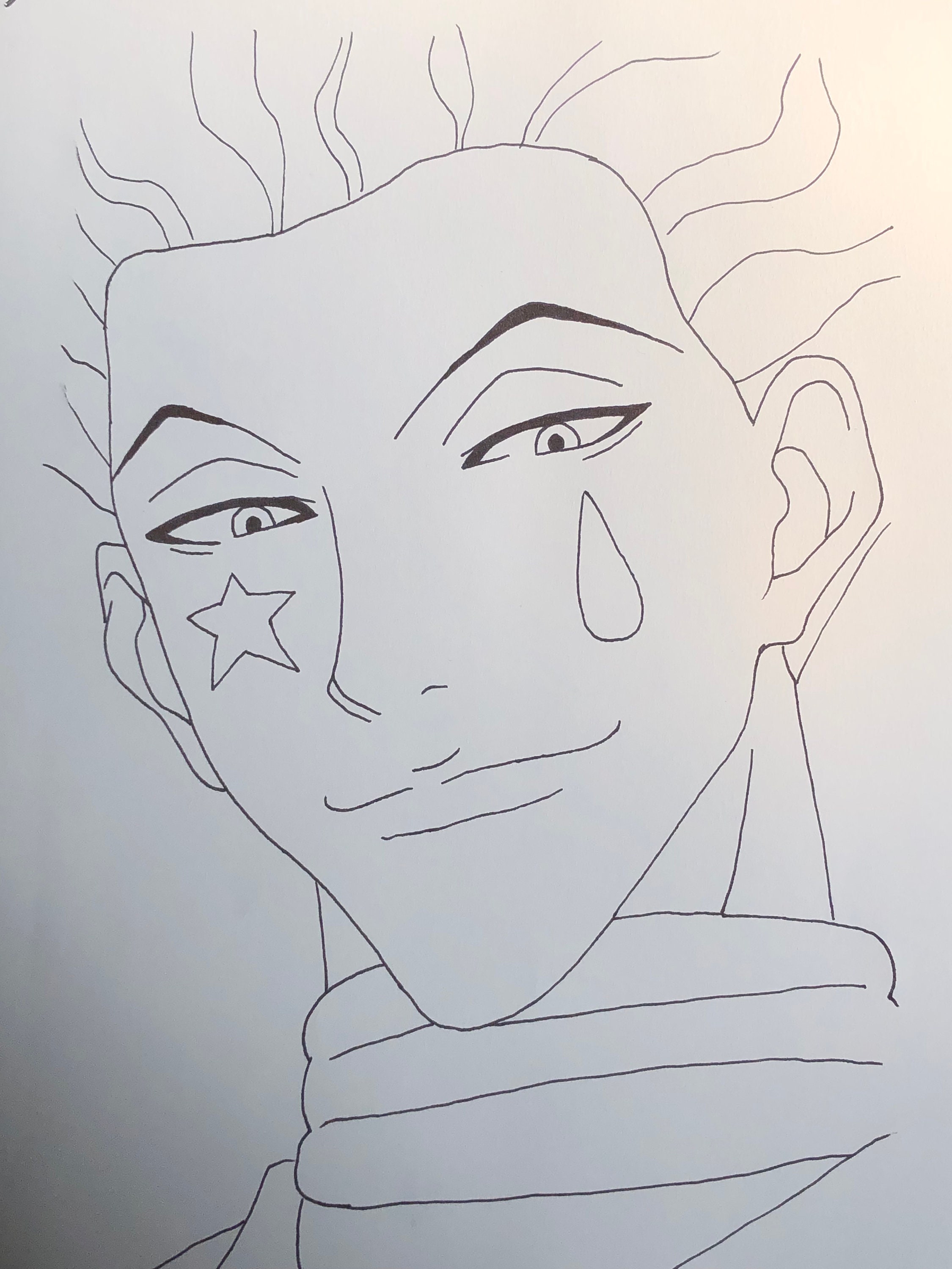 Hisoka Anime Coloring Page | Etsy