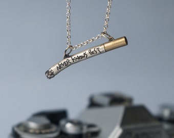 Fooly Cigar Pendant FLCL Inspired 925 Sterling Silver & Brass by KAIKO