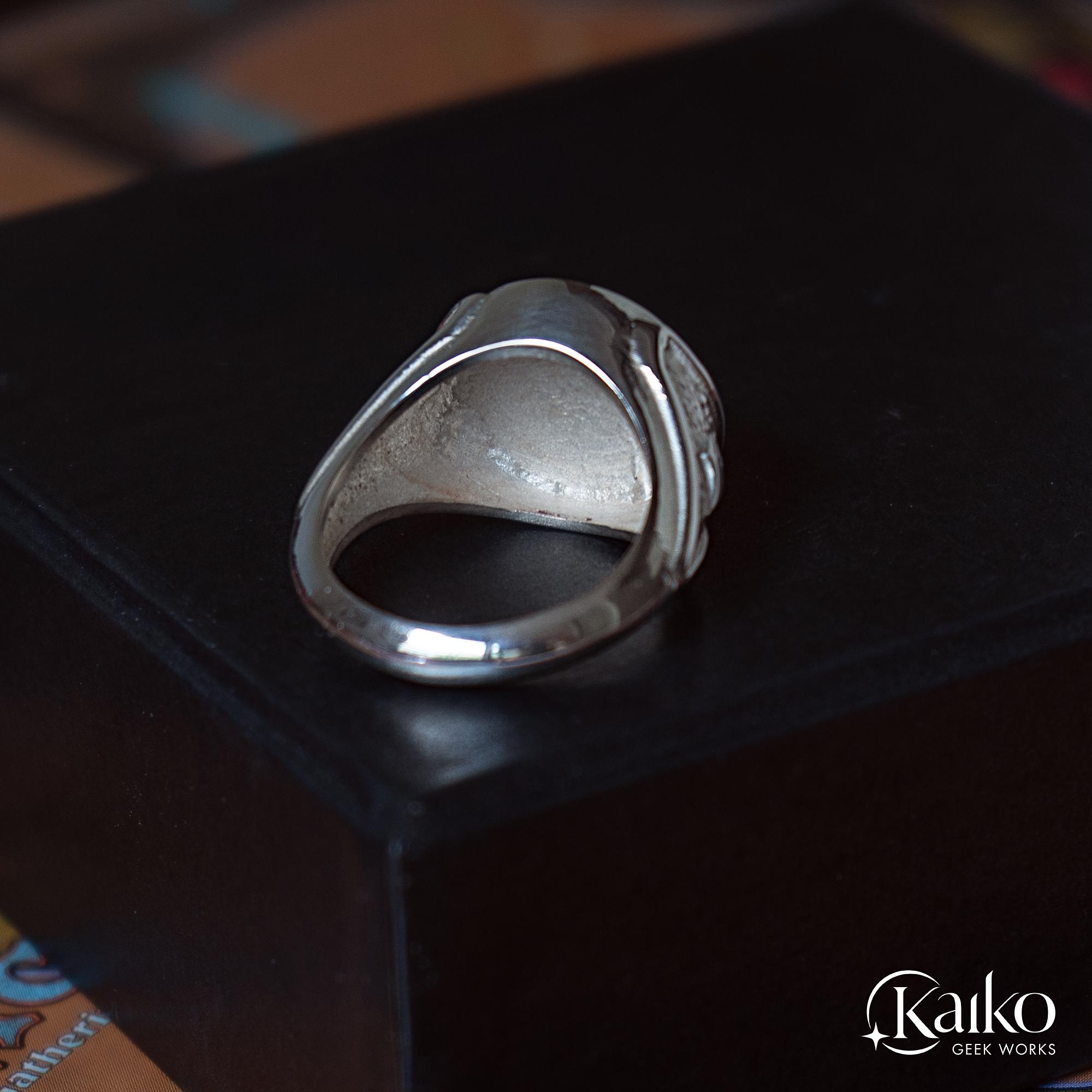 MTG Signet Ring Swamp Black Mana 925 Sterling Silver by