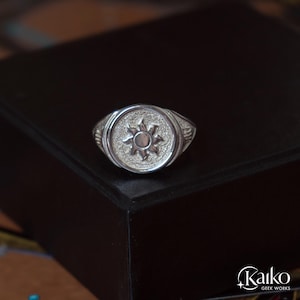 MTG Zegelring Effen Wit Mana 925 sterlingzilver van KAIKO
