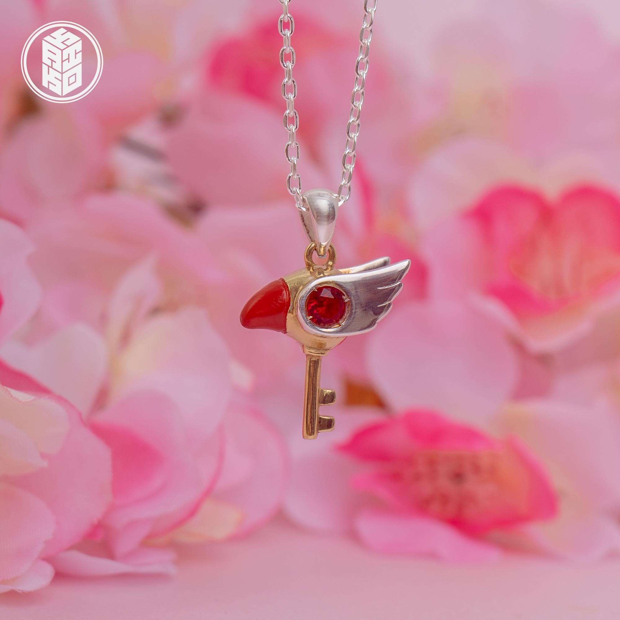 Sealing Wand Pendant From CC Sakura 925 Sterling Silver Gold