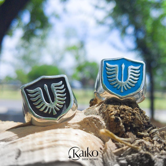 Taka No Dan Griffith Signet Ring 925 Sterling Silver by KAIKO - Etsy